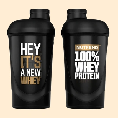 Shaker Nutrend 600ml – 100% Whey Protein Version